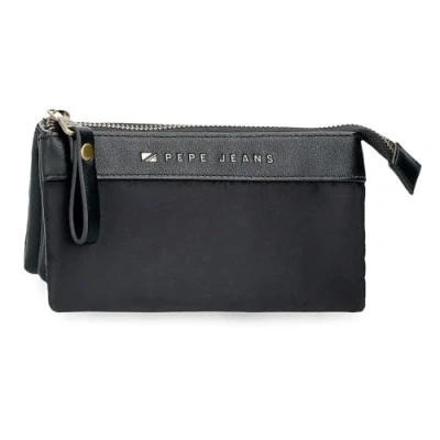 Abbildung von Pepe Jeans Joumma Bags Morgan Casual Tagesrucksack, Reisetaschen, beige und Schwarz, Kunstleder für Damen, Talla única, Geldbörse