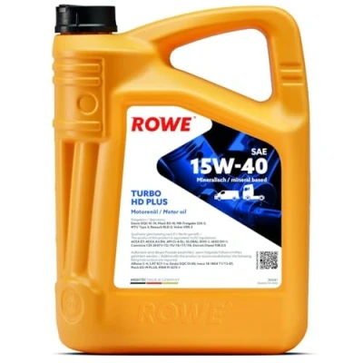 Abbildung von Rowe Hightec Turbo HD PLUS 15W 40 5l Motoröl 20041 0050 99 BMW: 3 Cabrio, 5 Limousine, MERCEDES BENZ: 190, T1 Kastenwagen
