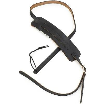 Abbildung von Fender® »JOE STRUMMER VINTAGE STRAP« &quot;Joe Strummer&quot; Signature Gitarrengurt Leder 6.35cm Breite Farbe: Schwarz/Leopard
