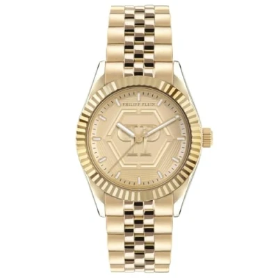 Abbildung von Philipp Plein PW2BA0523 Damenuhr Date Superlative Goldfarben