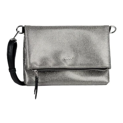 Abbildung von Gabor Jasmina 24 CM Umhängetasche, Damen, Größe: One Size, Metallic black