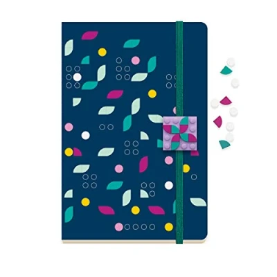 Abbildung von IQ Lego DOTS Notizbuch mit Schiebeanhänger, DIY Bastelset für Kinder, ein tolles Geburtstagsgeschenk die kreatives Spielzeug und hausgemachte Bastelsets lieben