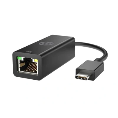 Abbildung von HP USB C zu RJ45 Netzwerkadapter mit Status LED, Schwarz