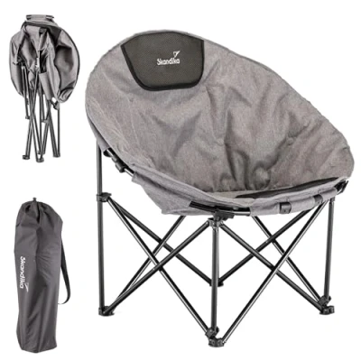 Abbildung von Campingstuhl Moonchair Kupari XL klappbar 150kg Benutzergewicht gepolstert