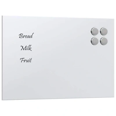 Abbildung von vidaXL Magnettafel Wandmontage Weiß 40x30 cm Hartglas