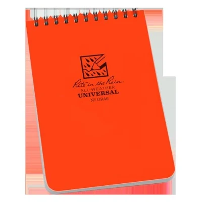 Abbildung von Rite in the Rain Wetterfestes Top Spiral Notizbuch Einzeln 1 Pack Orange, 4&quot; x 6&quot;