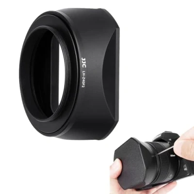 Abbildung von JJC Quadratische Gegenlichtblende mit Deckel für Nikon Nikkor Z 40 mm f/2 (SE) Objektiv &amp; 26 f/2.8 DSLR Kamera Fotografie