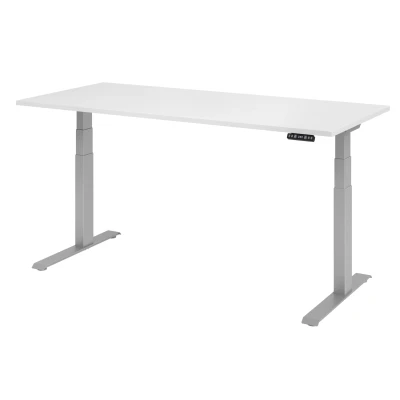 Abbildung von Hammerbacher Schreibtisch XDKB19 Weiß/Silber