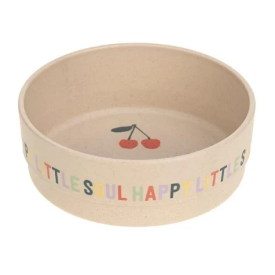 Abbildung von LÄSSIG Kinder Schüssel Schälchen Kindergeschirr ohne Melamin, BPA frei, für Spülmaschine und Mikrowelle/Bowl Happy Fruits Cherry