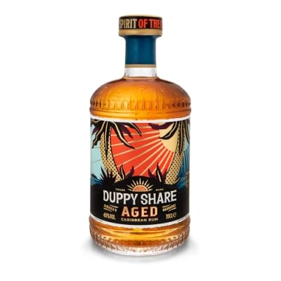 Abbildung von Duppy Share Aged Rum Kraftvoller jamaikanischer Mit Aromen von Limette und Ingwer 700ml 40% vol.