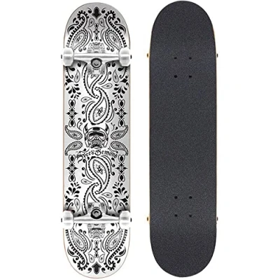 Abbildung von Speed Demons Unisex Erwachsene Bandana Skateboard, Weiß, 7.75&quot;