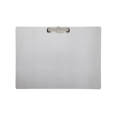 Abbildung von MAUL Klemmbrett A3 Stabiles aus Aluminium zum Aufhängen Schreibunterlage mit Bügeklemme 8 mm Clipboard Schreiben, Zeichnen in Büro oder Haushalt Querformat Silber