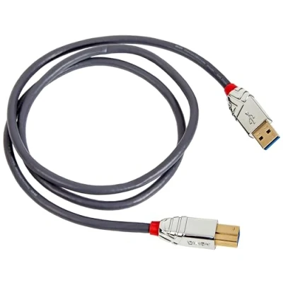 Abbildung von LINDY 36661 1m USB 3.0 Typ A an B Kabel, Cromo Line