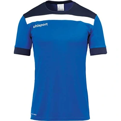 Abbildung von uhlsport Tshirt print für Kinder, Größe: 152, Azurblau/marine/weiß