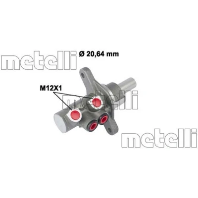 Abbildung von METELLI 05 0787 Hauptbremszylinder 20,64mm Aluminium