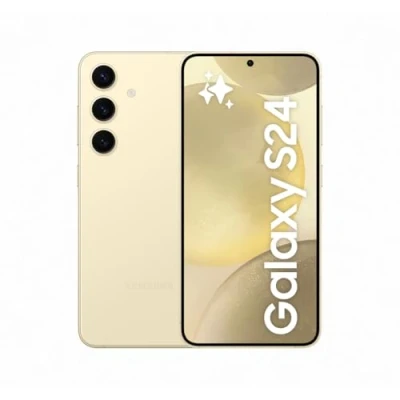 Abbildung von Samsung Galaxy S24 AI Smartphone, Android Handy ohne Vertrag, 8 GB RAM, 128 Speicher, 50 MP Kamera, Lange Akkulaufzeit, Amber Yellow, 3 Jahre Herstellergarantie