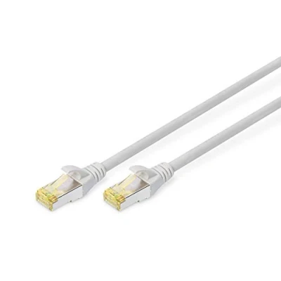 Abbildung von DIGITUS LAN Kabel Cat 6A 5m RJ45 Netzwerkkabel S/FTP Geschirmt Kompatibel zu 6 &amp; 7 Grau