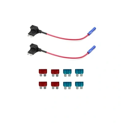Abbildung von KOLACEN Automotive Car Truck 2 Stück 16 Gauge Add a Schaltung Sicherung TAP Adapter für Normale Standard Blade Typ + 8 Standardsicherung 10Apm 15Apm