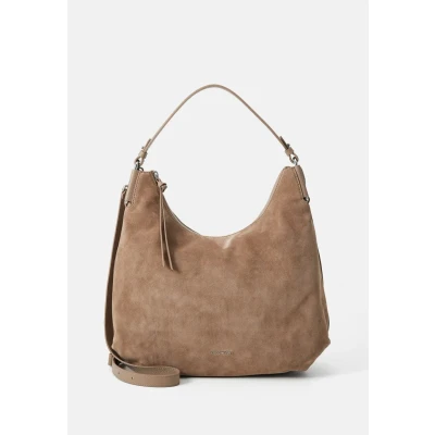 Abbildung von Coccinelle Suede Handtasche, Damen, Größe: One Size, Warm taupe