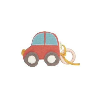 Abbildung von sigikid Knistergreifling AUTO MIT Holzring Unisex Babyspielzeug für Kinder, Größe: One Size, Mehrfarbig