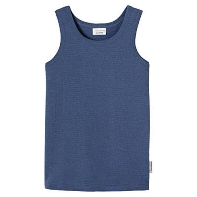 Abbildung von Schiesser Jungen Unterhemd 0/0 Tausendsassa, Gr. 98, Blau (dunkelblau 803)
