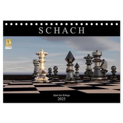 Abbildung von SCHACH Spiel der Könige (Tischkalender 2025 DIN A5 quer), CALVENDO Monatskalender