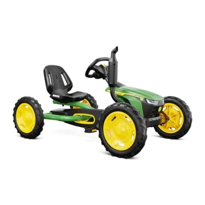 Abbildung von BERG Buddy John Deere Pedal Gokart Trettraktor, Kettcar ab 3 Jahre, Kinderfahrzeug, Tretauto mit Optimale Sicherheid, Luftreifen und Freilauf, Kinderspielzeug geeignet für Kinder (John Deere)