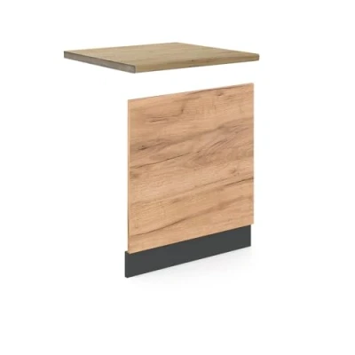 Abbildung von Vicco Frontblende R Line, Goldkraft Eiche/Anthrazit, 60 cm, AP Eiche