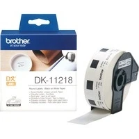 Abbildung von Brother DK 11218 (24 mm x 24 mm) Schwarz bis weiß Etikett