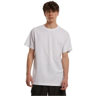 Abbildung von Build Your Brand Herren T Shirt Round Neck, Basic für Männer, Rundhalsausschnitt, Baumwolle
