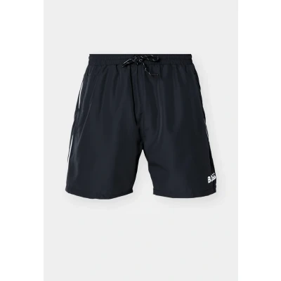 Abbildung von BOSS Herren Starfish Schnell trocknende Badeshorts mit Kontrast Details Schwarz001 L