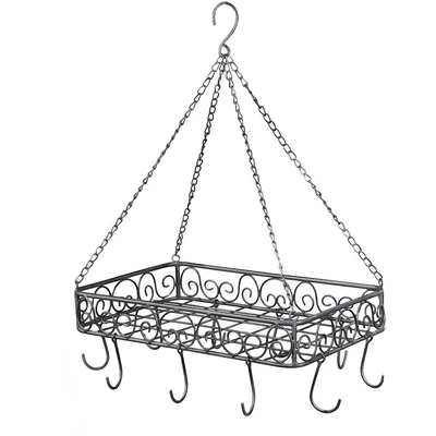 Abbildung von Ambiente Haus Hängekorb &quot;Topfhänger aus Eisen in Grau (B) 45 cm&quot;, (1 St.)