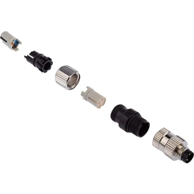 Abbildung von Phoenix Contact SACC M8 Rundsteckverbinder Stecker 3 polig / 4A Kabelmontage, Steckanschluss IP68