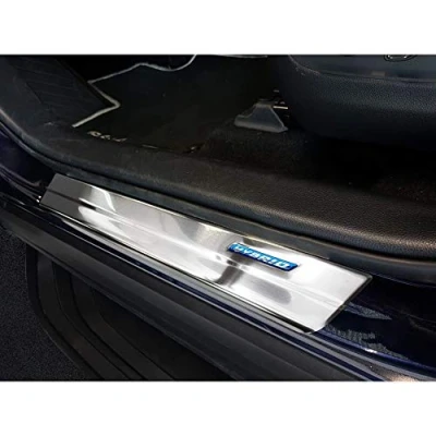 Abbildung von INOX Door sill Protectors Compatible with Toyota RAV4 (5th Gen.) 2018 &amp; Suzuki Across 2020 &#039;Hybrid&#039; 4 Pieces