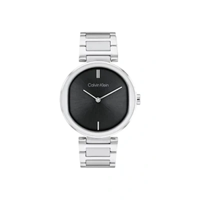 Abbildung von Calvin Klein 2HSS 36MM Sunray Dialss Uhr, Damen, Größe: One Size, Silver coloured/black