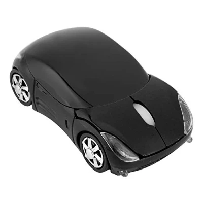 Abbildung von Wireless Maus mit USB Empfänger, 2.4G Auto für Kinder, 3 Tasten PC Optische Gaming with 1600DPI, Mac, Windows(Schwarz)