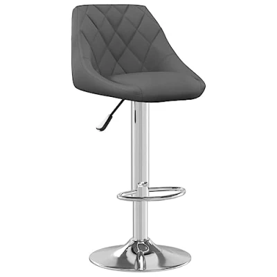 Abbildung von vidaXL Barhocker Höhenverstellbar Drehbar Küchenhocker Barstuhl Tresenhocker Thekenhocker Tresenstuhl Bistrohocker Bar Stuhl Hocker Dunkelgrau Samt