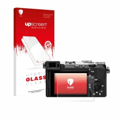 Abbildung von upscreen Schutzglas für Sony Alpha 7C II (ILCE 7CM2) Schutzfolie, Glas Folie [Klar, 9H Panzerschutz, Anti Fingerprint]