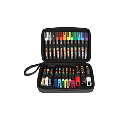 Abbildung von POSCA Geschenkkoffer, 24 Stk. verschiedene Farben und Strichstärken