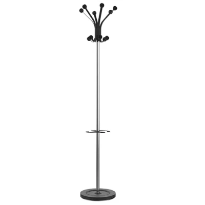 Abbildung von Unilux Garderobenständer Hakea chrom/schwarz Höhe 176cm