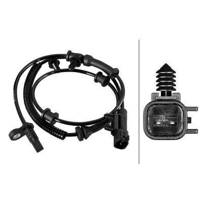 Abbildung von HELLA 6PU 358 219 191 ABS Sensor mit Klammer Hallsensor 2 1020 JEEP: GRAND CHEROKEE 4