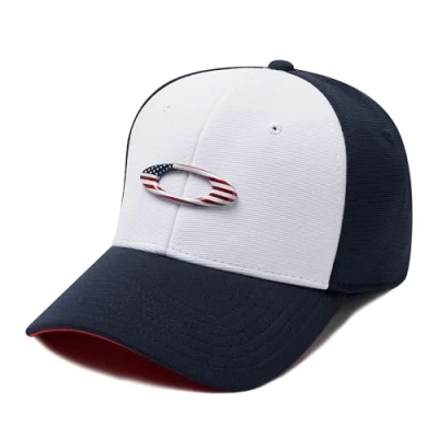 Abbildung von Oakley Apparel and accessories Herren Stretch Fit Hats TINCAN Cap, Navy/White, S/M, 911545 612