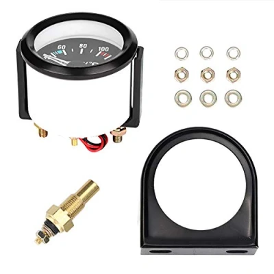 Abbildung von Jauge de Température Voiture 2 zoll 52mm 40 120 Grad Celsius Wassertemperaturmesser Universal Auto Lkw LED Digitale Wassertemperaturanzeige Werkzeug Wasser temperaturanzeige instrument