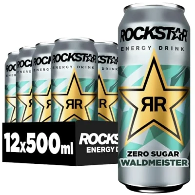 Abbildung von Rockstar Energy Drink Waldmeister Koffeinhaltiges Erfrischungsgetränk, EINWEG (12 x500ml)