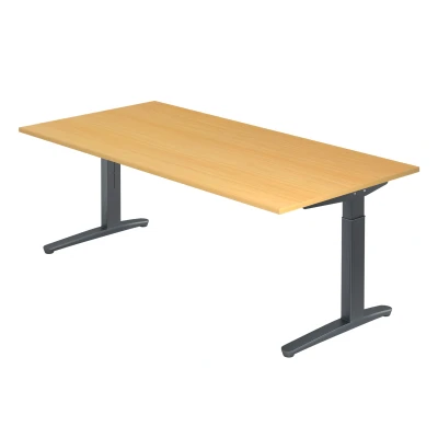 Abbildung von Hammerbacher Schreibtisch XB2E Buche/Graphit