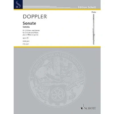 Abbildung von Sonate: op. 25. 2 Flöten und Klavier. (Edition Schott)