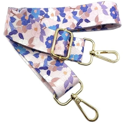 Abbildung von Verstellbarer Schultergurt Tasche Blaue, Taschengurte zum Wechseln, Taschengurt Breit mit Karabiner Gold, 80 130 cm Tragegurt für Damen Schultertaschen, Moderne Handtasche, 3.8cm, 605