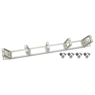 Abbildung von HMF 66455 07 Rangierpanel für Serverschrank 19 Zoll 1 HE 5 Führungsbügel Lichtgrau