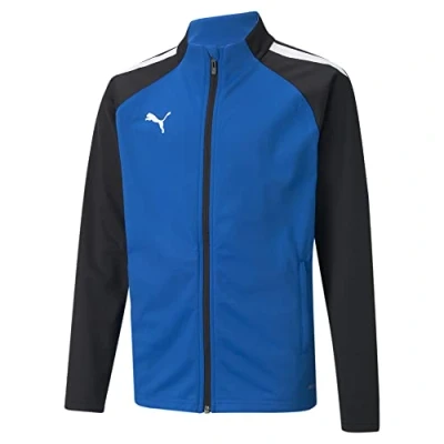 Abbildung von Puma Teamliga Trainingsjacke für Kinder, Größe: 140, Electric blue lemonade