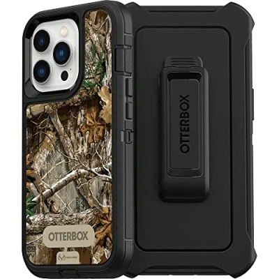 Abbildung von OtterBox Defender Series Schutzhülle für Apple iPhone 13 Pro, RealTree Edge, Schwarz